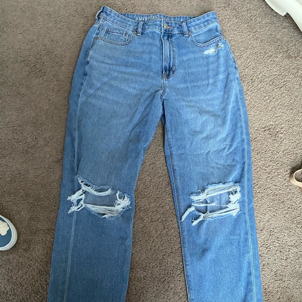 American eagle mom jeans size 10